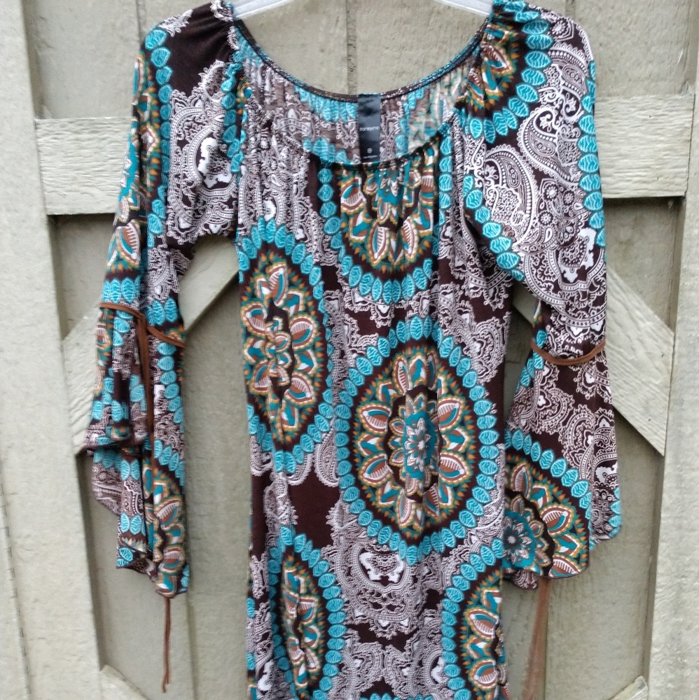 Honeyme multi-colored tunic/dress size M